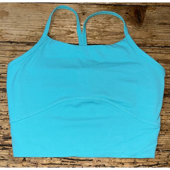 Stori. Women’s Size 2 Aqua Racerback Sports Bra NWOT Built In Bra No Pads - Picture 1 of 6